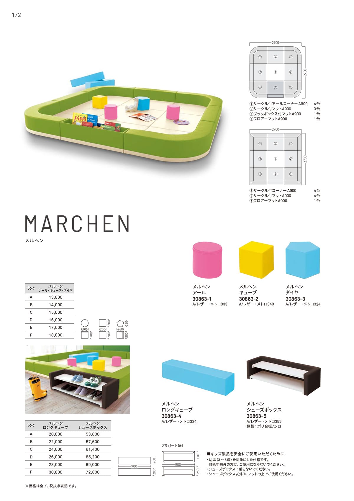 法人様限定 プロシード キッズ家具 キッズマット メロディーA ウォールマットW900 [3]