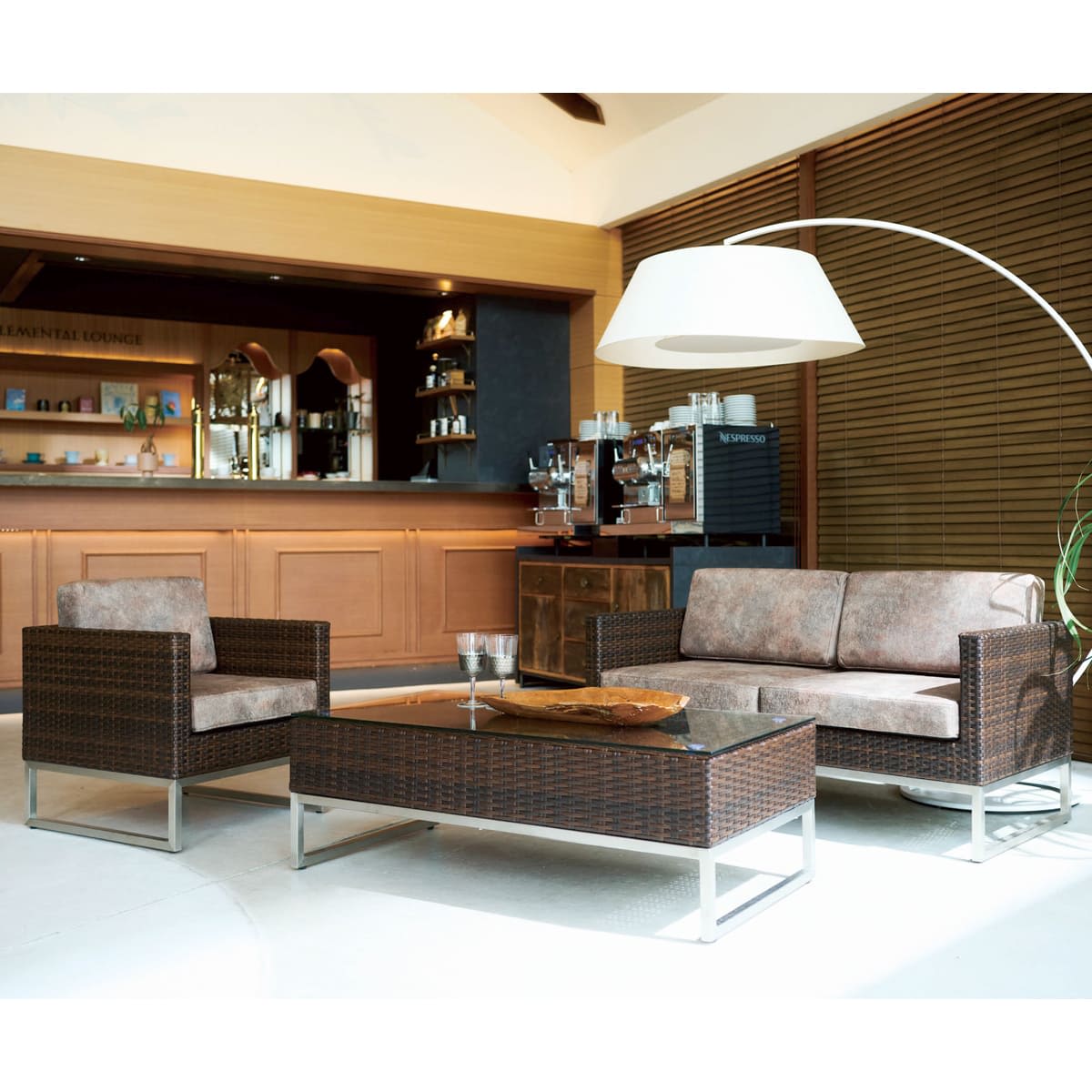 法人様限定 桜屋工業(チェリー) ラウンジソファ マラガL (別張品) [2]