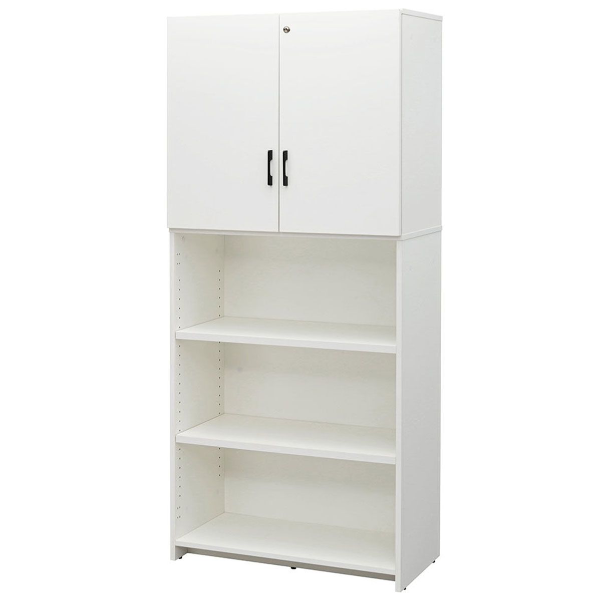 法人様限定 アールエフヤマカワ オフィス家具 書庫 プラン 木製ハイシェルフ 上部扉付き RFPS-8018-JD