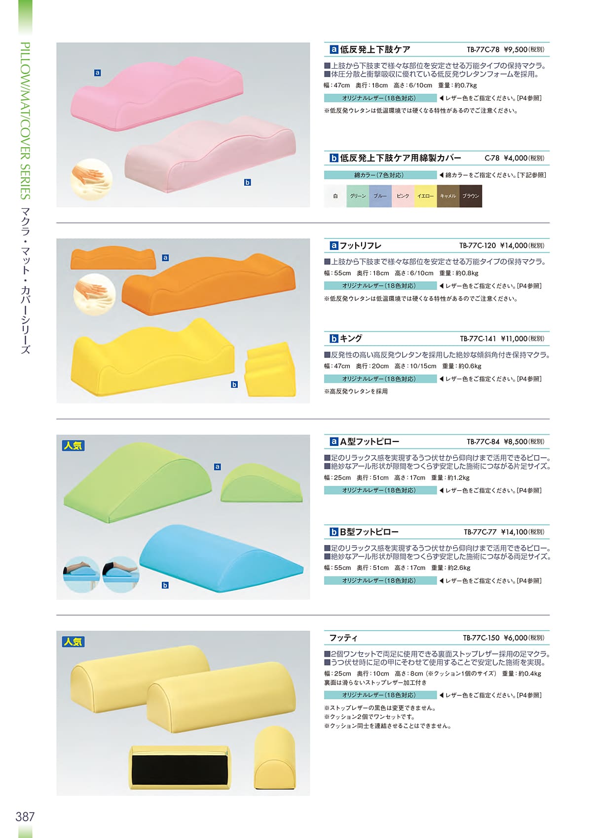 法人様限定 高田ベッド メディカル家具 マクラ A型フットピロー TB-77C-84 [3]