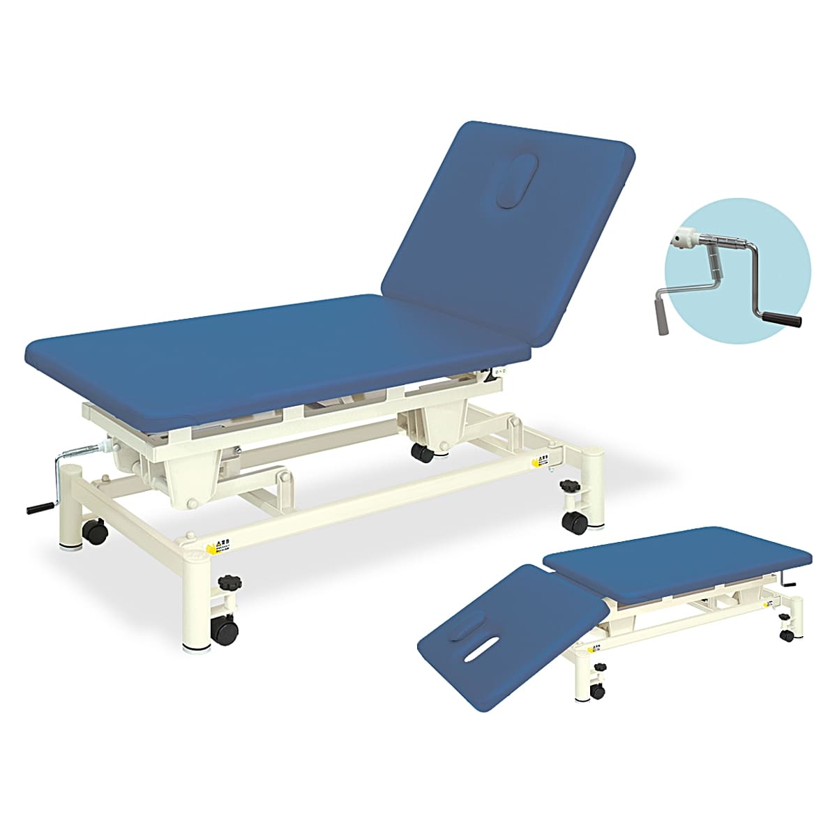 法人様限定 高田ベッド メディカル家具 マッサージベッド 手動式トリート2S TB-1043