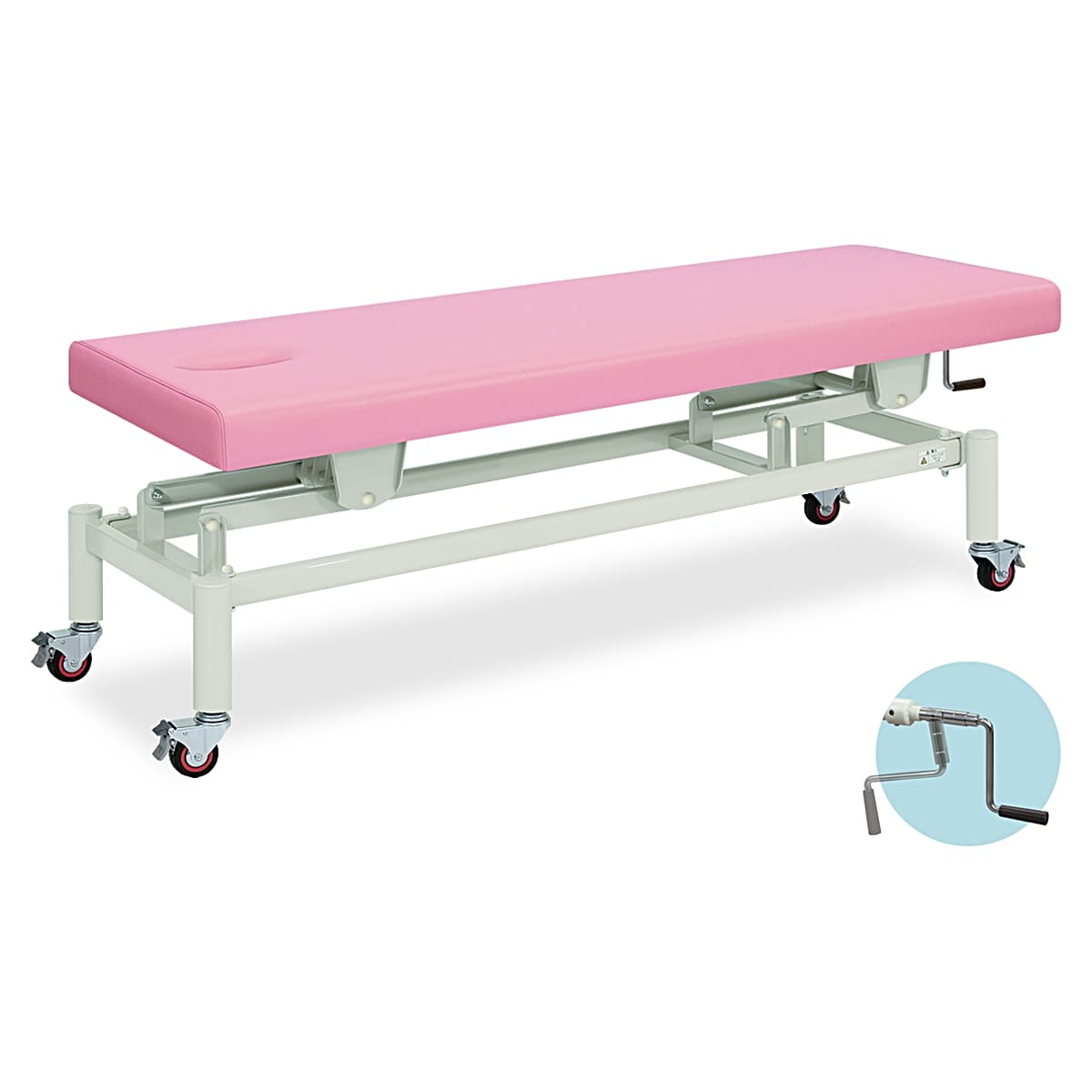 商品詳細（サイズ）■重量：約50kg■サイズ：W500～700×L1800×H450～830■クッション厚：40mm■補足：お客様組立品／サイズ選択／張地選択／昇降タイプ／キャスタータイプ【注意事項】※人を乗せた状態での高さ調節はお避けくだ...