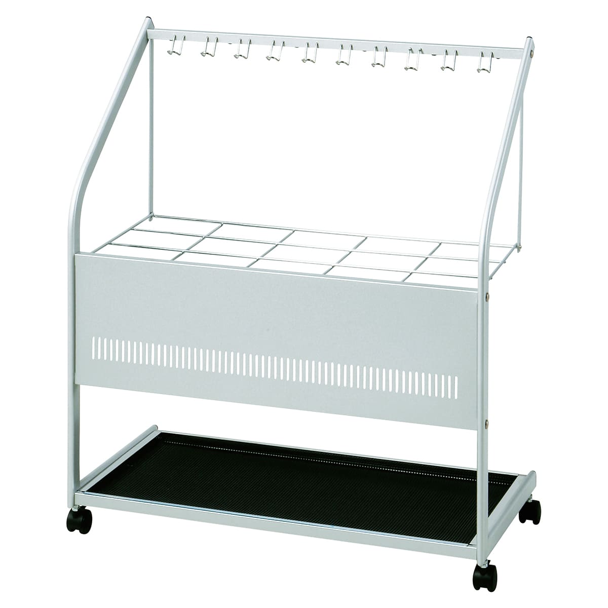 法人様限定 藤沢工業 オフィス家具 事務所備品 US-W80 傘立て（30本用・フック10本）