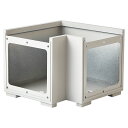 法人様限定 トーシンコーポレーション ガーデン家具 プランター 両面開口タイプ コーナー NHCW-550C プラスウォーター付き