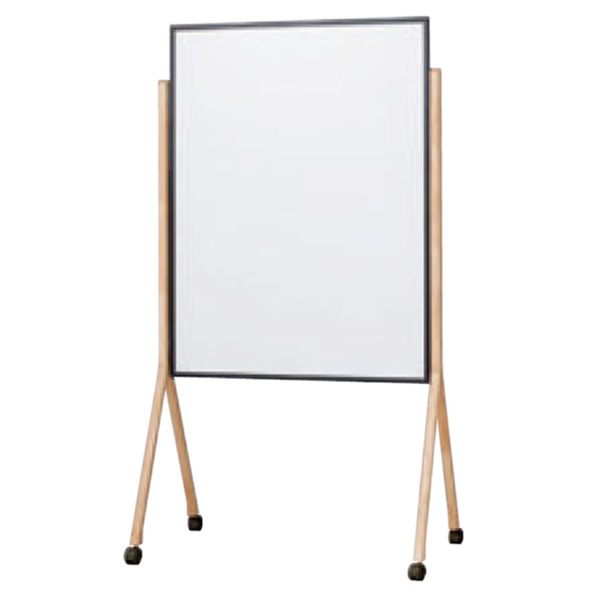 法人様限定 馬印 オフィス家具 ホワイトボード・案内板 WMシリーズ 木製脚両面 ホーローホワイト WMHD34