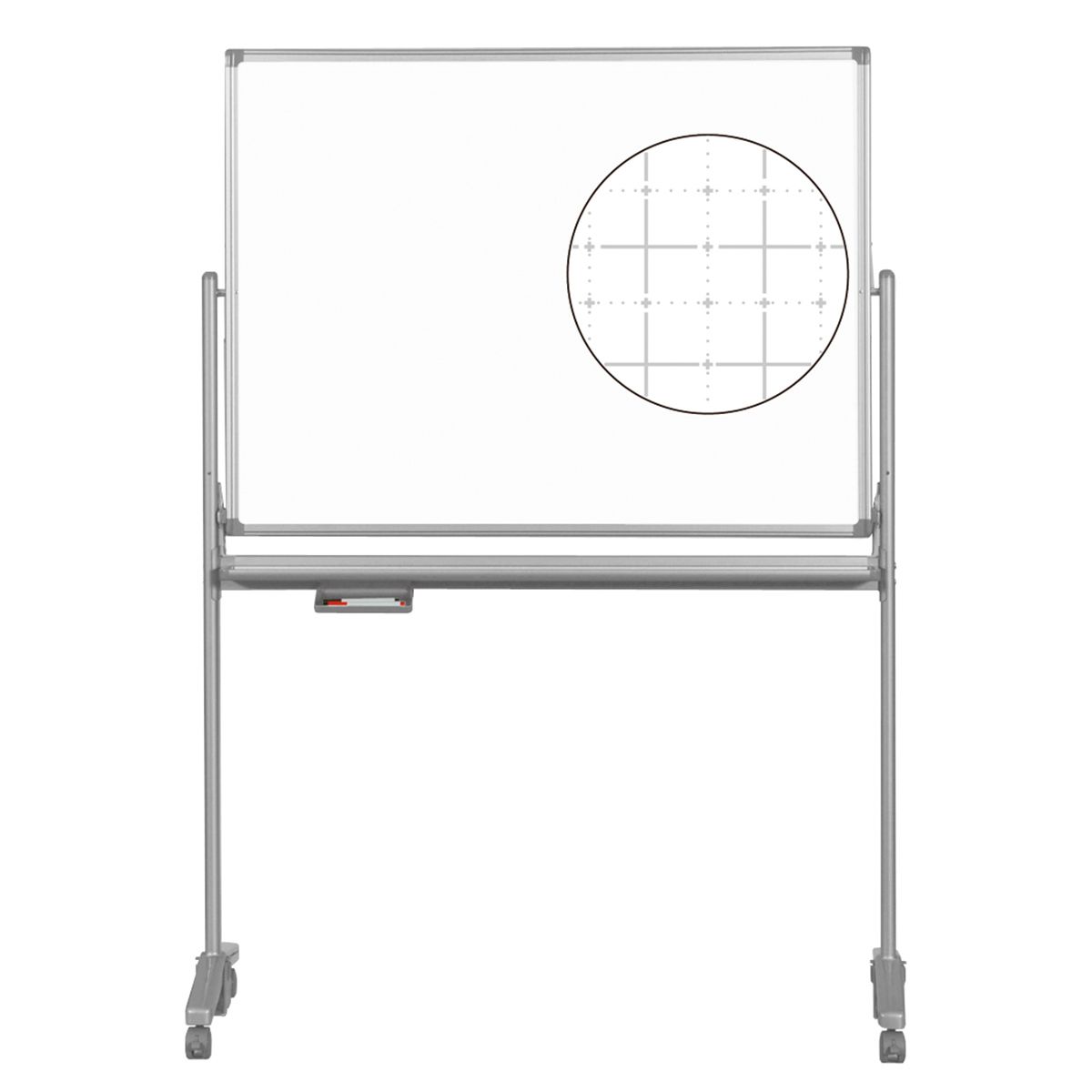 法人様限定 馬印 オフィス家具 ホワイトボード・案内板 ホワイトボード両面脚付 AXシリーズ ホーローホワイト 暗線入/無地