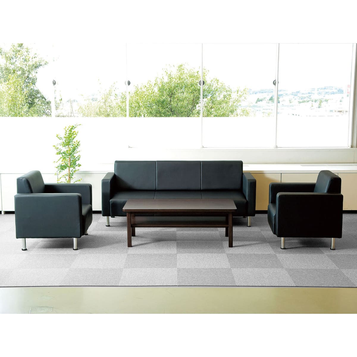 法人様限定 弘益 NZ-3 応接ソファ 3P [2]