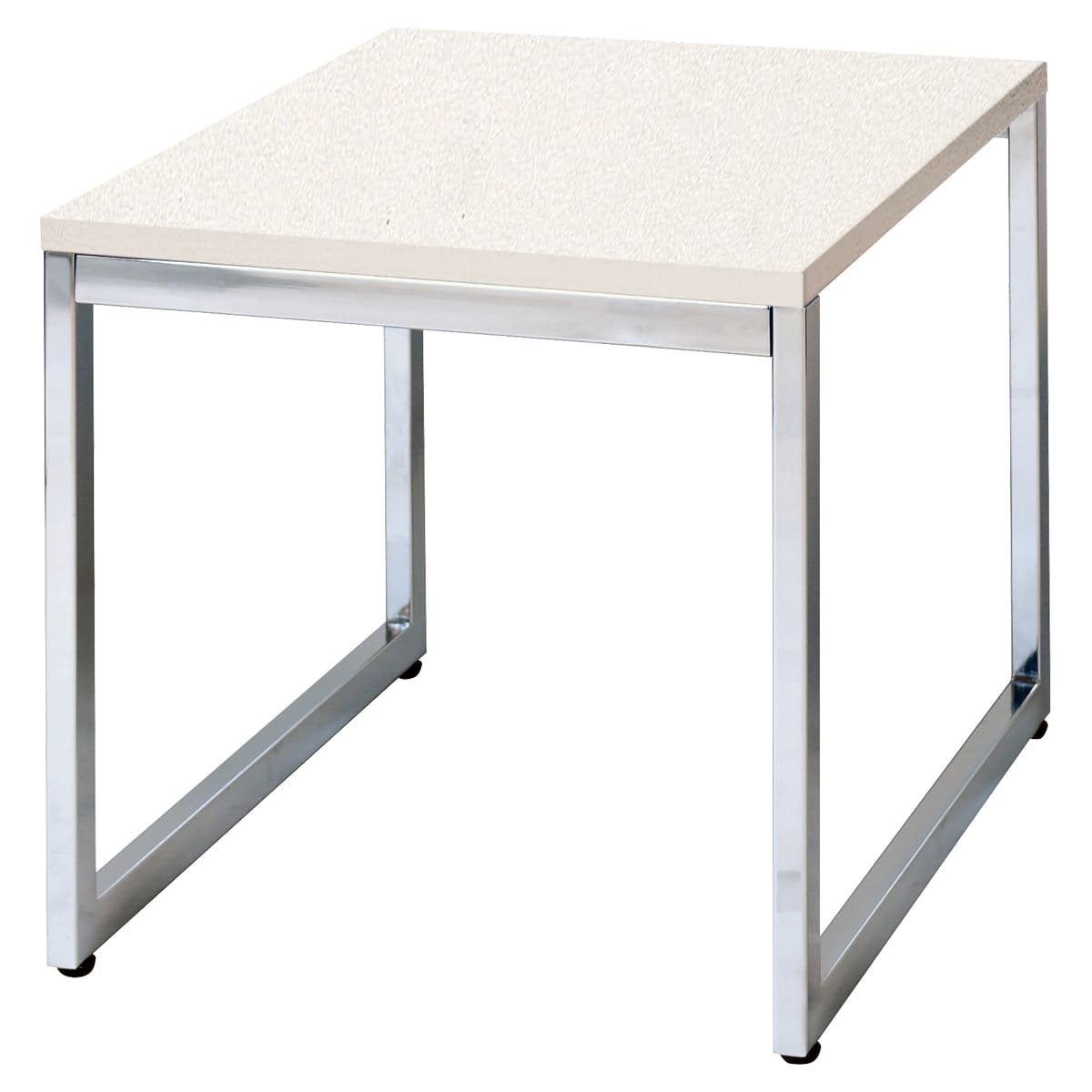 商品詳細（サイズ）■天板：　　メラミン化粧板　　天板厚：21mm■脚・貫：スチール（20×30mm）クロームメッキ■サイズ：W450×D600×H500■補足：お客様組立品／カラー選択／グリーン購入法適合北海道、沖縄、離島及び中継を伴う場合...