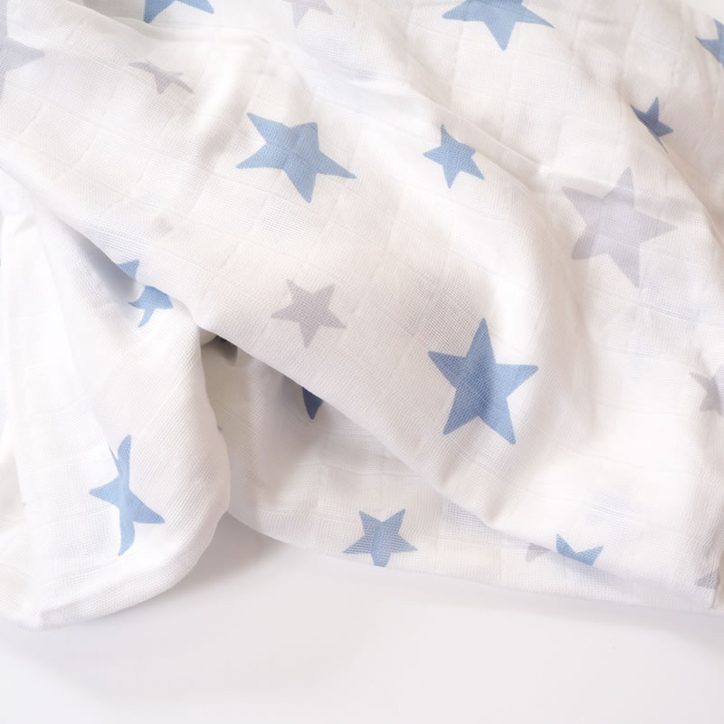 お昼寝布団 掛布団カバー 掛け布団 掛けカバー 保育園 80×110cm 日本製 お昼寝 綿100％ 綿 モスリン ガーゼ ベビー キッズ ファスナータイプ 赤ちゃん モスリンステラ（スター） 3