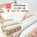 西川 ハンガリー産マザーグース93％ ダブル 羽毛布団 DP430 抗菌 綿100％ 1.4kgタイプ バイオアップ （5RF89） 1442-58936