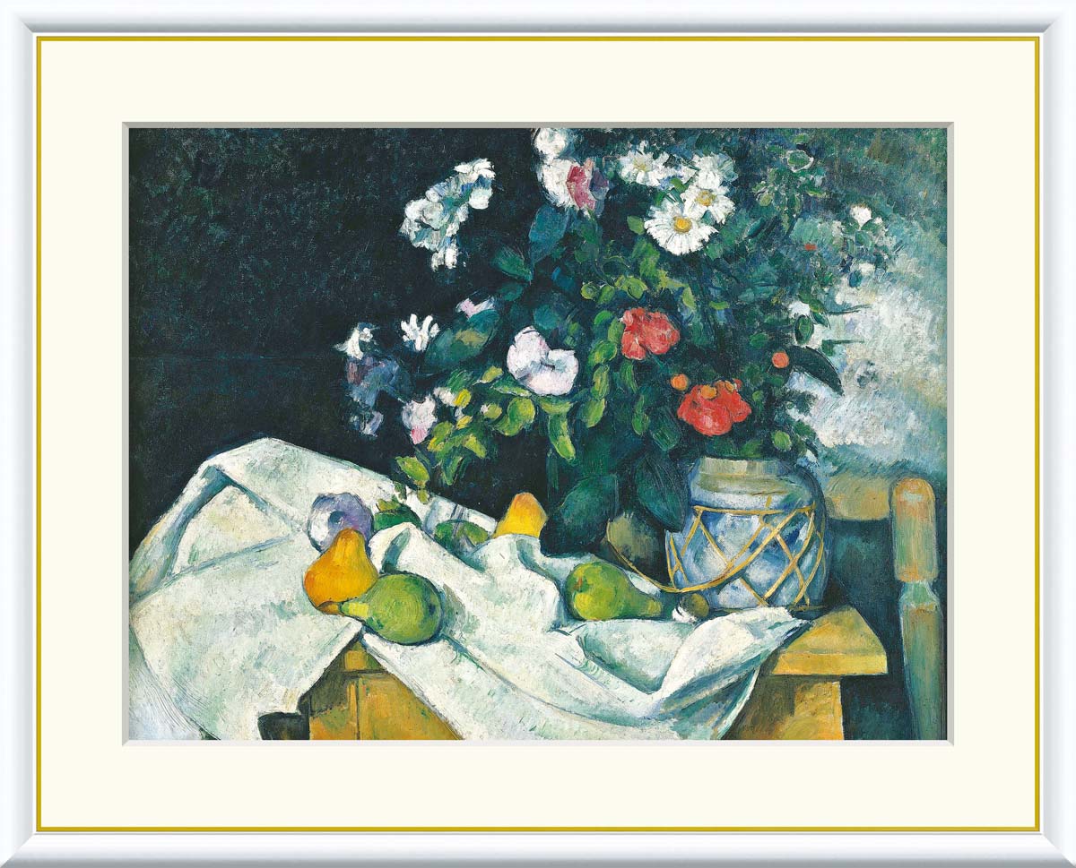 Rakuten - 絵画 インテリア 部屋 玄関に飾る絵画 風水 北欧 インテリア アートパネル 額入り セザンヌ 52×42cm 壁掛け 絵 額入り リビング アートポスター おしゃれ 壁飾り 新築祝い プレゼント 友人 額絵 金運 ライジング