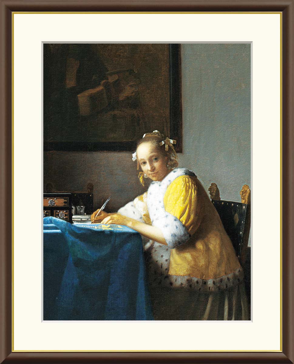 ※メーカー希望小売価格はメーカーカタログに基づいて掲載しています。手紙を書く女フェルメール(ヨハネス・フェルメール）Johannes　Vermeer1632－1675High precision art picture~partially ...