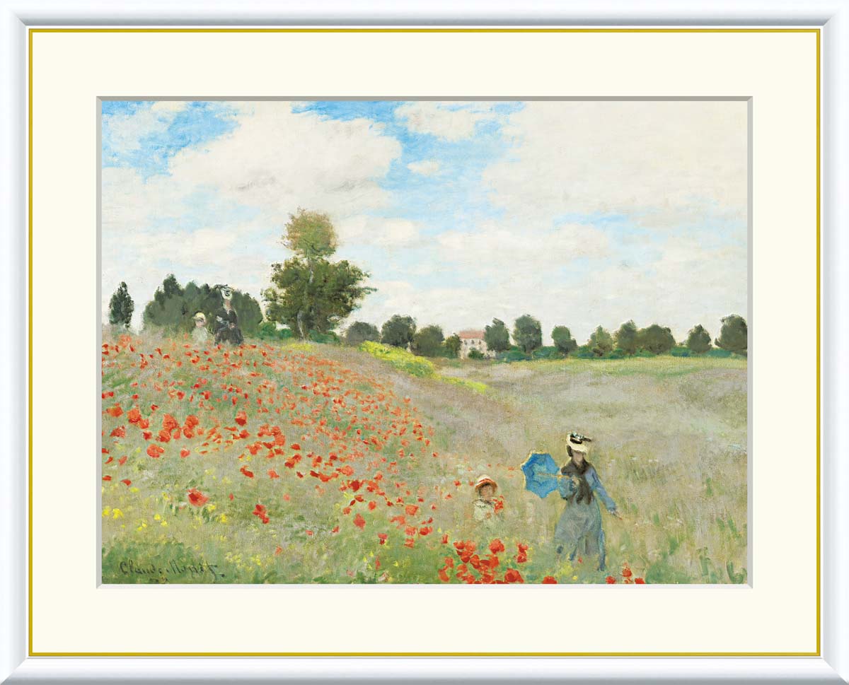 Rakuten - 絵画 インテリア 部屋 玄関に飾る絵画 風水 北欧 インテリア アートパネル 額入り モネ 52×42cm 壁掛け 絵 額入り リビング アートポスター おしゃれ 壁飾り 新築祝い プレゼント 友人 額絵 金運 ライジング