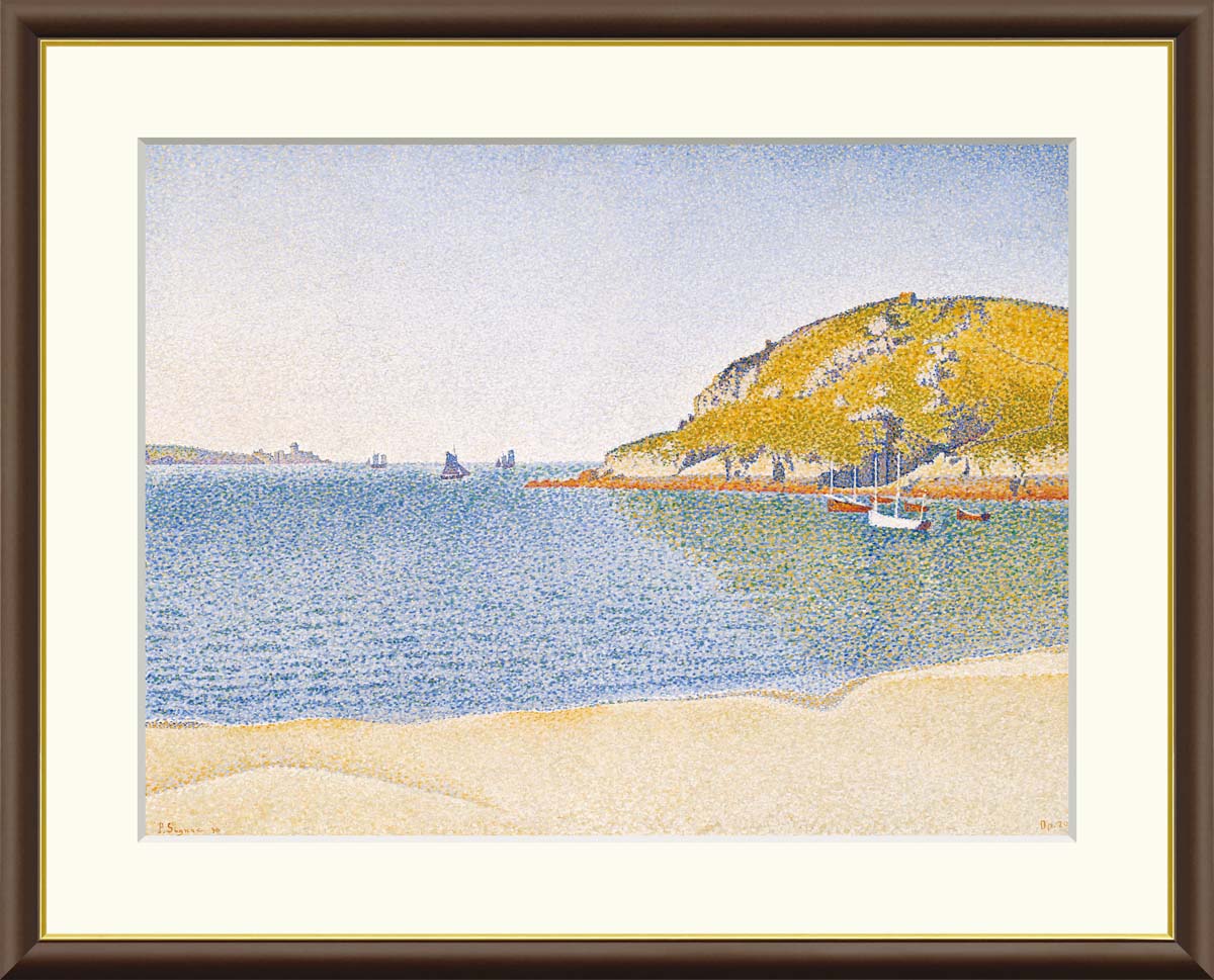Rakuten - 絵画 インテリア 部屋 玄関に飾る絵画 風水 フランス インテリア アートパネル 額入り シニャック 52×42cm 壁掛け 絵 額入り リビング アートポスター おしゃれ 壁飾り 新築祝い プレゼント 友人 額絵 金運 ライジング