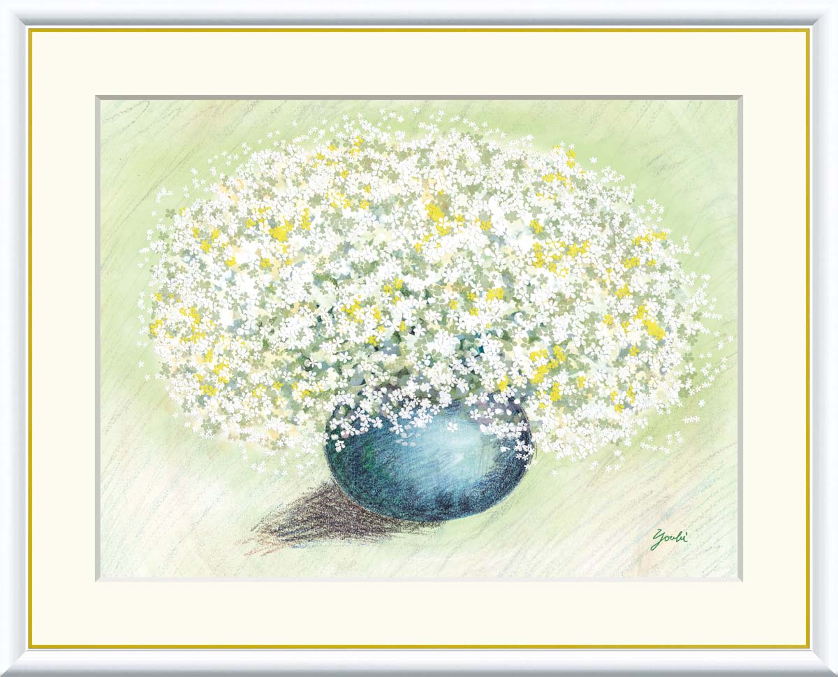 樂天商城 - 絵画 インテリア 部屋 玄関に飾る絵画 風水 インテリア アートパネル 額入り 花 ブーケ 52×42cm 壁掛け 絵 額入り リビング アートポスター おしゃれ 壁飾り 新築祝い プレゼント 友人 額絵 金運 ライジング
