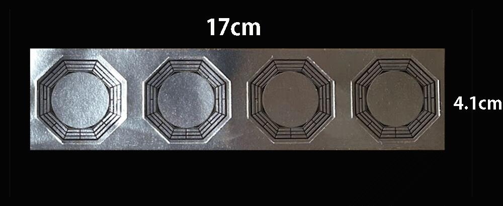 八卦鏡ステッカーと四神獣ステッカー2枚セット 風水ステッカー ステッカー 風水 八卦鏡 四神獣 化殺 金運 ライジング