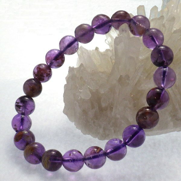 ガーデンアメジスト ブレスレット レディース メンズ 紫水晶 庭園水晶 パワーストーン 天然石 2月誕生石 カラーストーン 通販 風水グッズ 開運祈願 風水火山...
