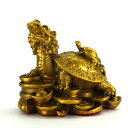 \最大2000円OFFクーポン/ ロングイ 風水 龍亀 ロングイ置物 ドラゴンタートル 龍亀置物 龍の置物 開運 龍 置物 龍 亀 の 置物 金 風水火山 風水グッズ 金運祈願 2025 【銅製 4号龍亀】