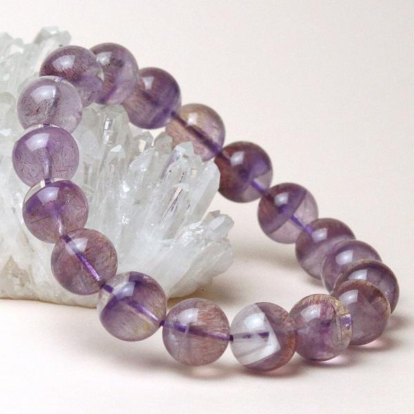 天然石 スーパーセブン ブレスレット スーパー セブン 石 パワーストーン メンズ レディース 風水グッズ 開運祈願 風水火山 風水 2026 鉱物 【AAAA...