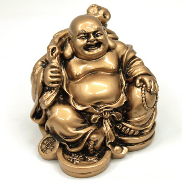 布袋様 置物 金運 祈願 風水グッズ 七福神 グッズ ハッピーブッダ happy buddha statue 布袋 さん 置物 玄関 縁起 縁起物 金運祈願 開運祈願 通販 風水 2024 【樹脂製 金運祈願 座布袋】