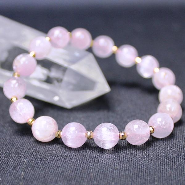 クンツァイト ブレスレット ブレス パワーストーン ピンク色の石 恋愛運 天然石 Kunzite レディース 風水グッズ 開運祈願 風水火山 風水 2026 鉱...