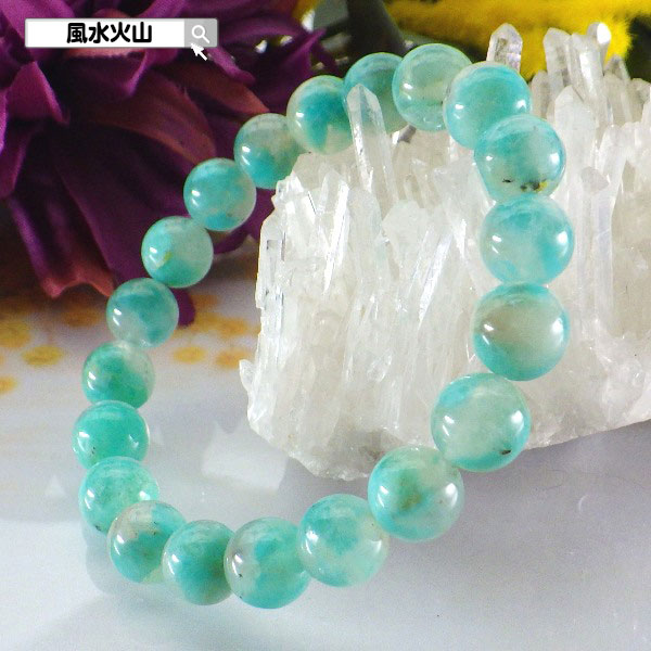 アマゾナイトインクォーツ ブレスレット パワーストーン 天然石 通販 信頼 おすすめ 本物 メンズ レディース ブルー 風水グッズ 開運祈願 風水火山 風水 2...