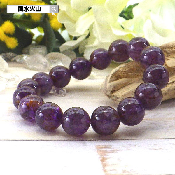 カコクセナイト カコクセナイトインアメジスト ブレスレット パワーストーン 天然石 通販 信頼 おすすめ 本物 メンズ レディース 風水グッズ 開運祈願 風水火...