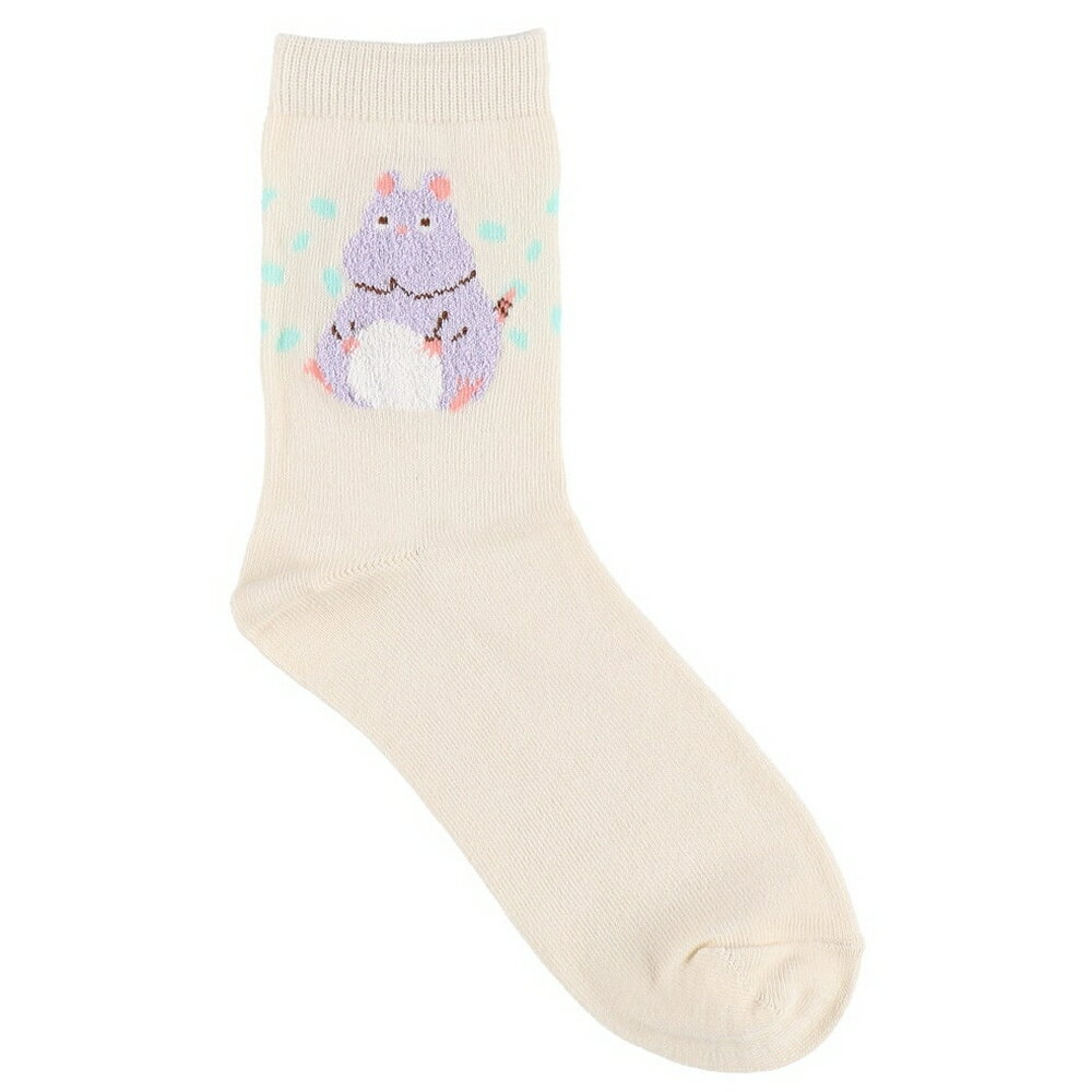 千と千尋の神隠し 靴下 部分ブーグレーソックス 坊ネズミ オフホワイト 23-25cm