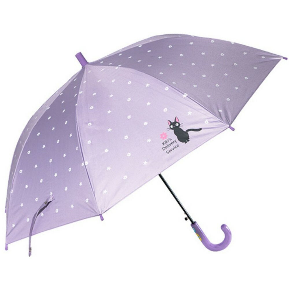魔女の宅急便 子供用日傘 ジジ花ちらし パープル V-8100