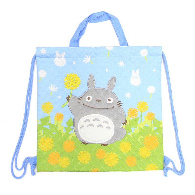 となりのトトロ ナップサック たんぽぽ畑とトトロ
