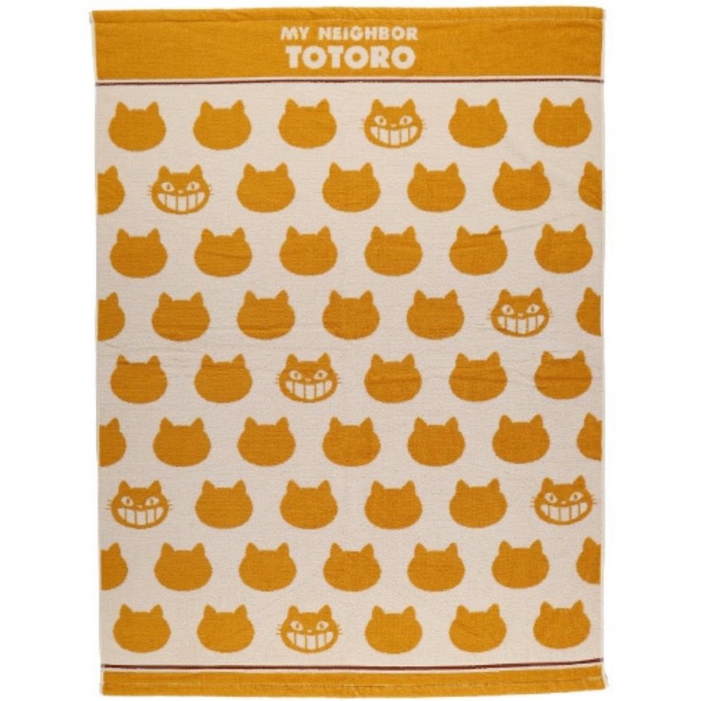 となりのトトロ お昼寝ケット ネコバスシルエット 約85×115cm