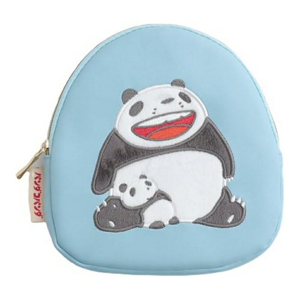 パンダコパンダ ダイカットボアポーチ ブルー PNN-086
