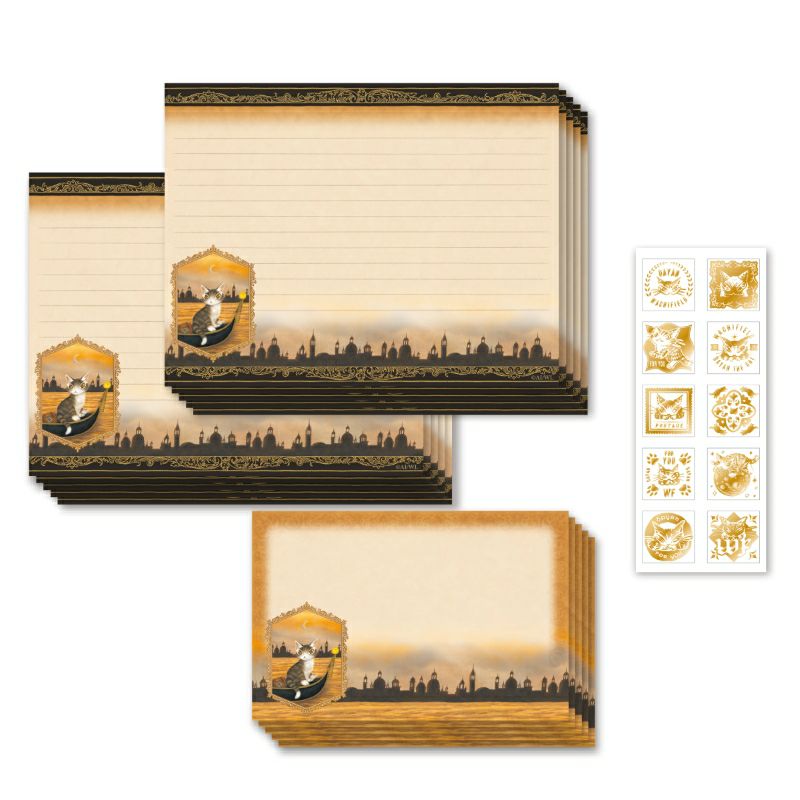 わちふぃーるど 猫のダヤン レターセット ゴンドラ 941408