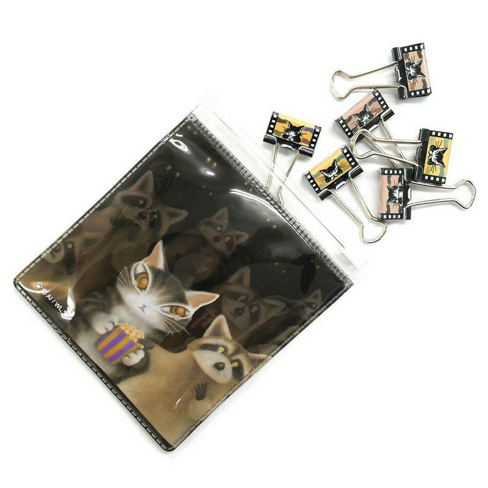 わちふぃーるど 猫のダヤン ケース入りWクリップ アライグマ 940329