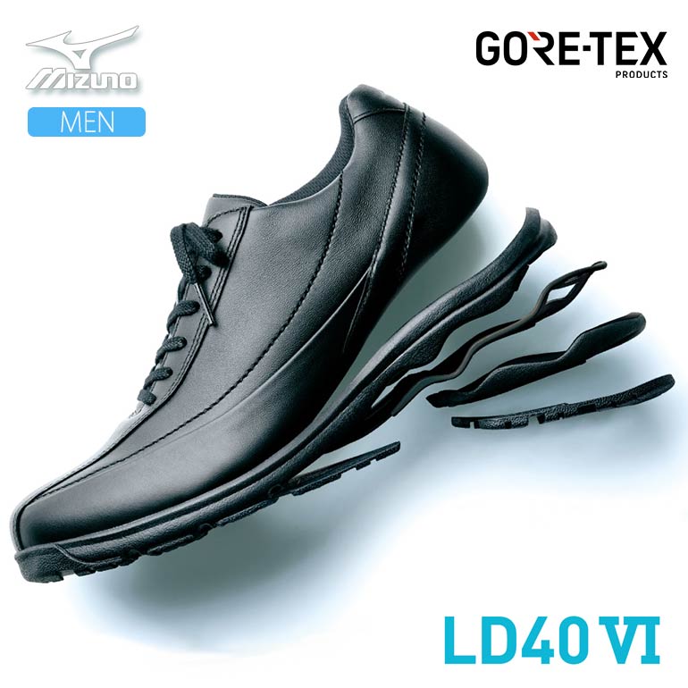 GORE-TEX 防水 メンズ スニーカー ミズノ ウォーキングシューズ LD40 VI SW GTX 6 ユニセックス 