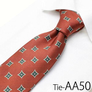 ネクタイ オレンジ Necktie ネクタイ メンズ/TIE-AA50 [ ビジネス スーツ 結婚式 デザイン 人気 おしゃれ スタイリッシュ 仕事 会社 就活 レギュラータイ ] ギフト [M便 1/5] 春夏 クールビズ