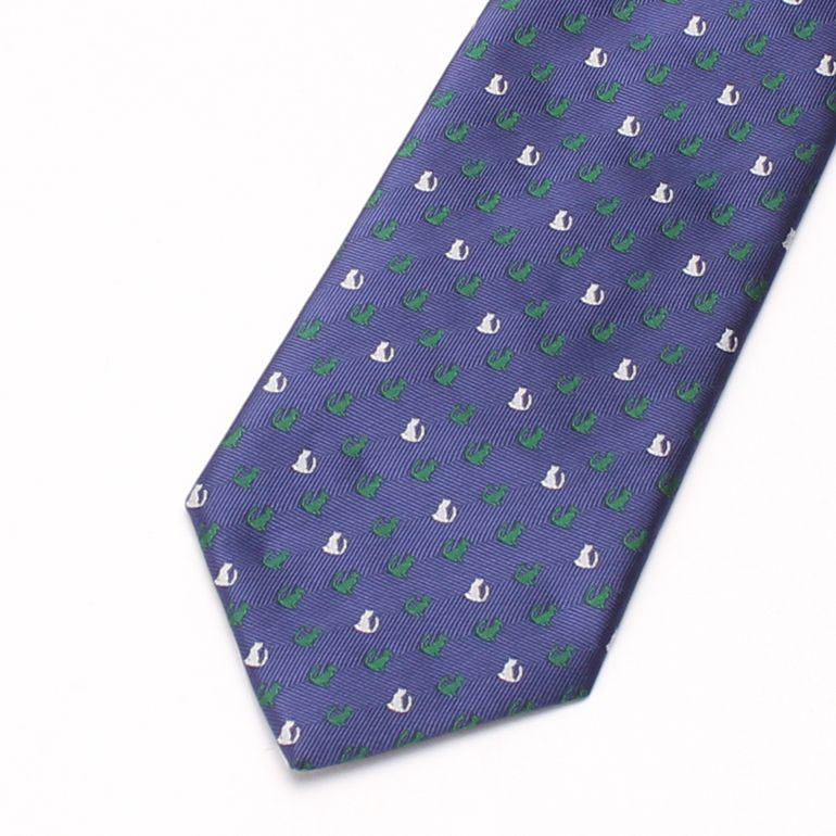 necktie ネクタイ ユニークネクタイ 猫 モチーフ メンズ 男/TIE-FT13 [レギュラーネクタイ 猫 ネコ 動物 アニマル 獣医 ペット モチーフ イラスト シルエット 可愛い ポップ オシャレ プレゼント ギフト 贈り物 洗える スーツ ビジネス] [M便 1/5] 春夏 クールビズ