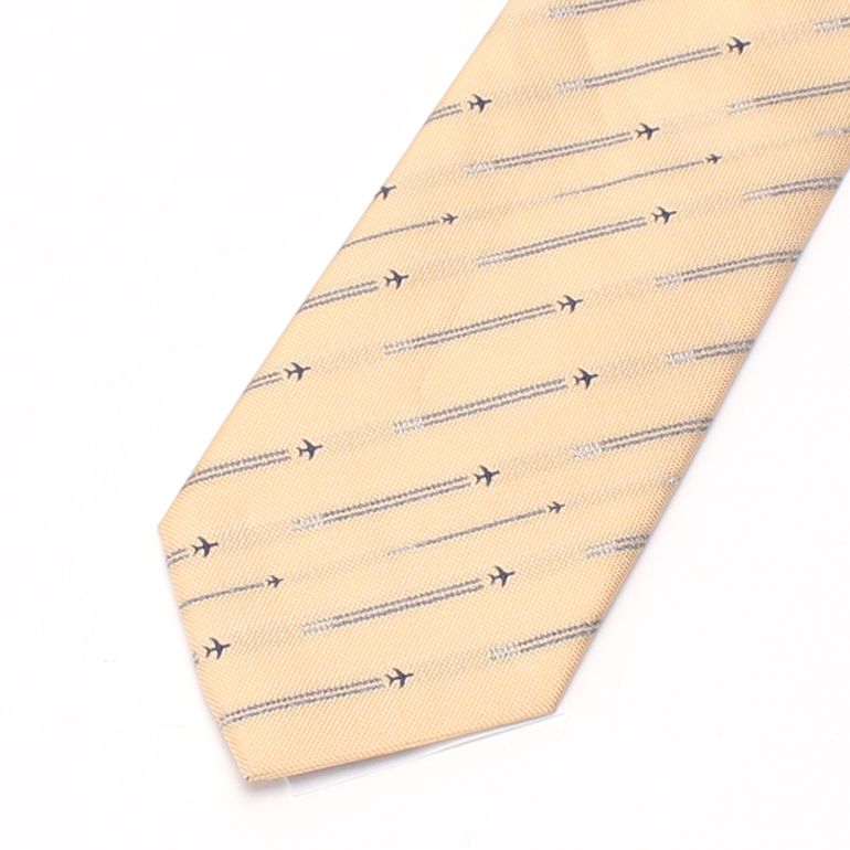 necktie ネクタイ ユニークネクタイ 飛行機 モチーフ メンズ 男 レギュラーネクタイ パイロット 乗り物 イラスト シルエット 可愛い ポップ オシャレ プレゼント ギフト 贈り物 洗える スーツ ビジネス [M便 1/5] 春夏 クールビズ