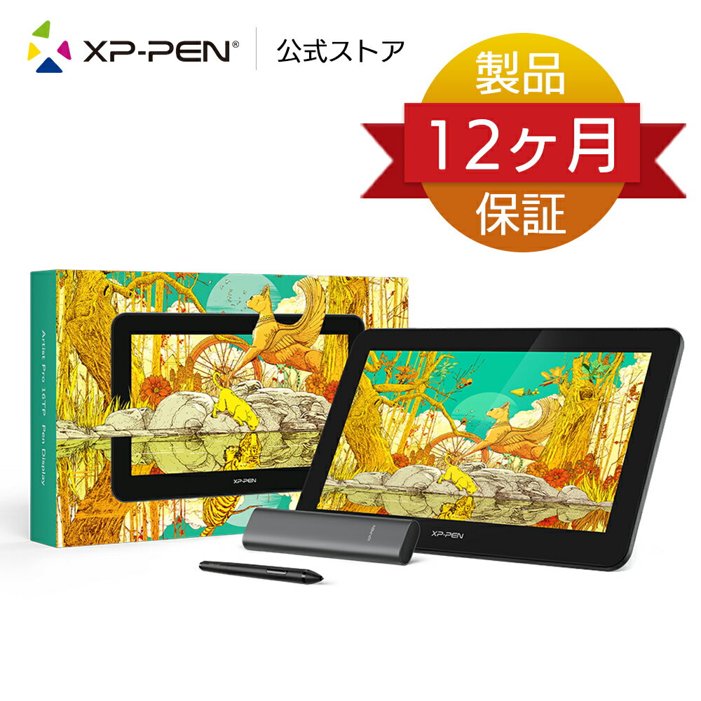 XPPen 液晶タブレット 液タブ 4K解像度 マルチタッチ sRGB124% IPS液晶パネル広視野角 USB一本接続 充電不要ペン