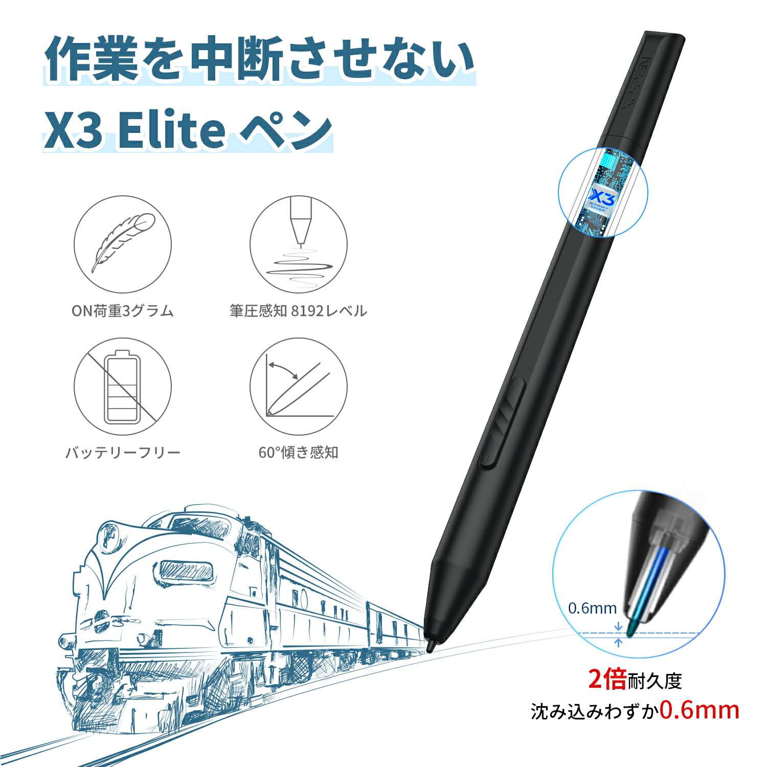 XPPen 液タブ 液晶ペンタブレット 15....の紹介画像3