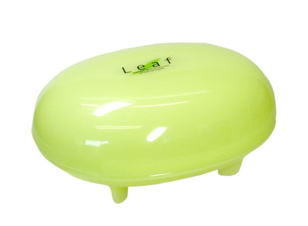 【1631】リーフ 石けん箱 グリーン