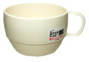 マグカップ レンジ スープ カップ アイボリー 350ml イノマタ化学 1117