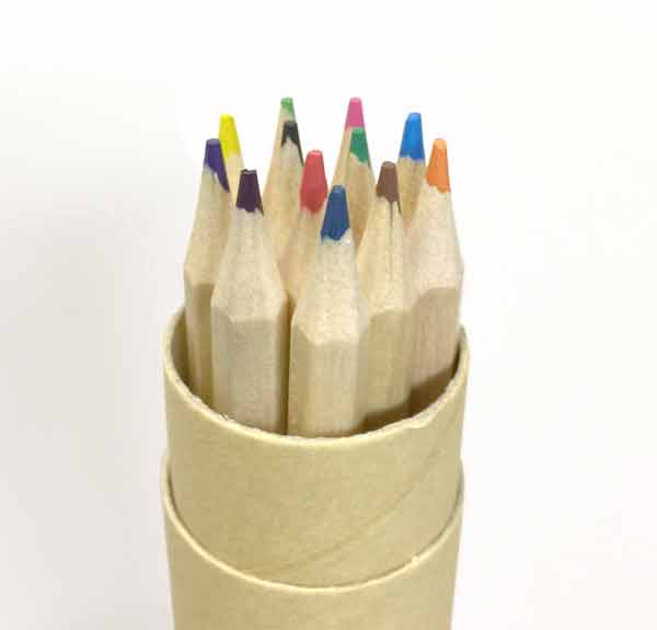 12色えんぴつ筒型ケース入