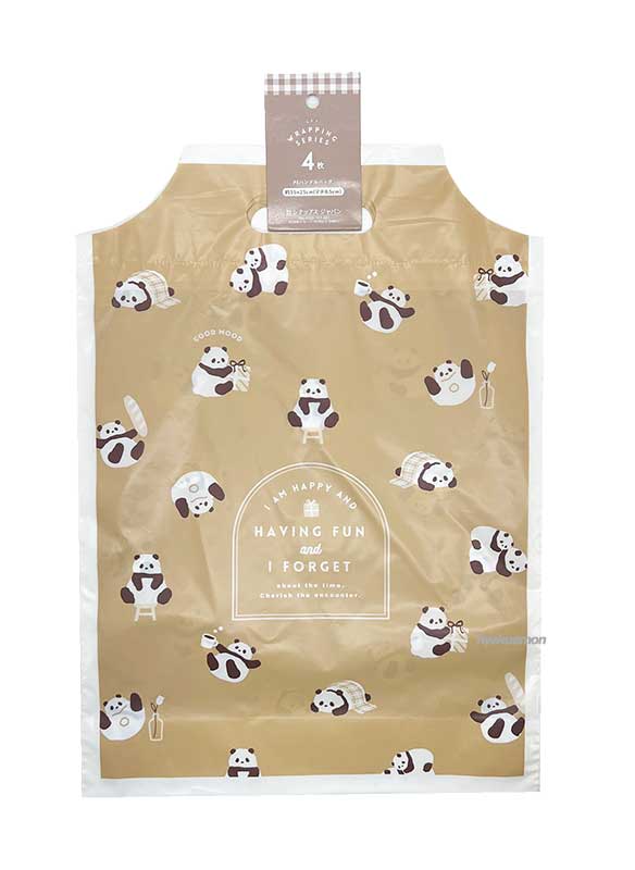 PE ハンドルバッグ 4枚 アニマル