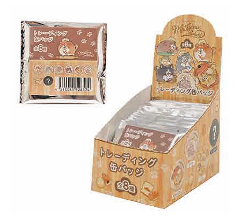 松犬 缶バッジ レトロ喫茶柄 箱買い 16個セット 松犬喫茶 マツイヌ 均犬