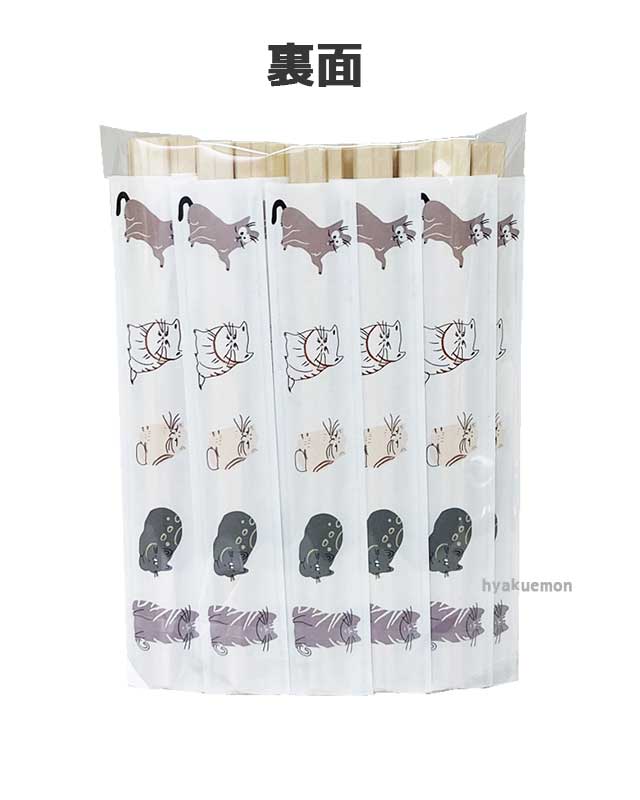 アスペン元禄割箸30膳 ねこ柄 PP-1