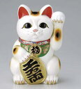 商売繁盛祈願！開店祝い等に 招き猫 白小判 左手 6号 貯金箱サイズ違い・色違いも取り揃えています かわいい 日本六古窯 常滑焼 国産 日本製 和食器