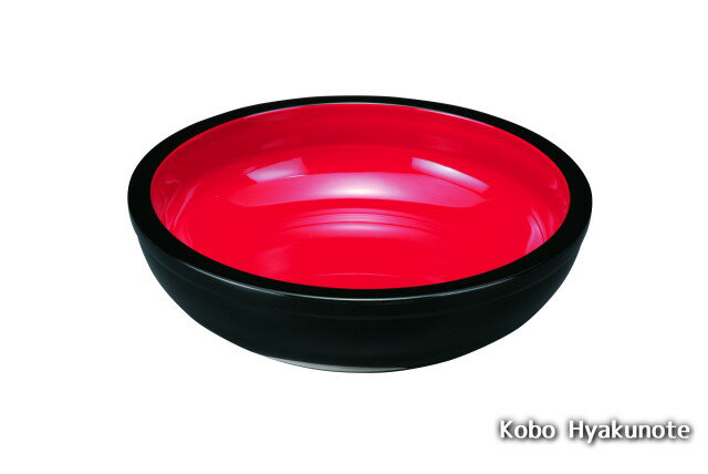 Large Bowl - 10.5こね鉢 黒 内朱