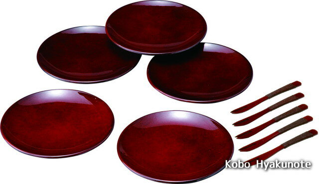 銘々皿 ななこ（5枚入・フォーク付） 4.5