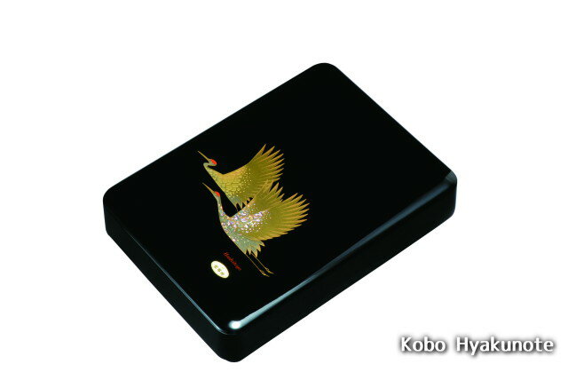 11.0加伏文庫 黒 雅鶴(金蒔絵・盛絵・内梨子地塗・A4判)